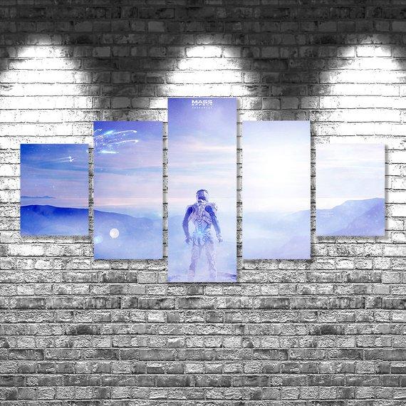 Mass Effect Andromeda - Gaming 5 Panel Canvas Art Wall Decor Mass Effect Andromeda - Gaming 5 Panel Canvas Art Wall Decor