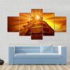 Mayan Mystery Pyramid - Nature 5 Panel Canvas Art Wall Decor