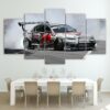 Mazda Rx8 Drift Car - Automative 5 Panel Canvas Art Wall Decor