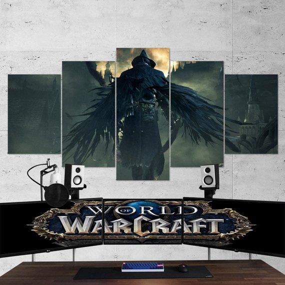 Medivh - Gaming 5 Panel Canvas Art Wall Decor Medivh - Gaming 5 Panel Canvas Art Wall Decor