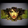 Medusa - Abstract 5 Panel Canvas Art Wall Decor