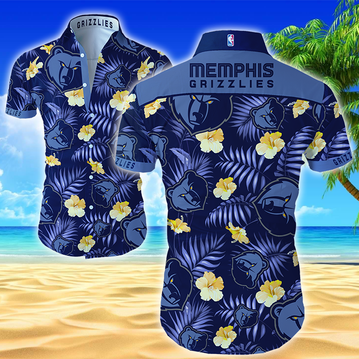Memphis Grizzlies Hawaiian Shirt Summer Button Up Memphis Grizzlies Hawaiian Shirt Summer Button Up
