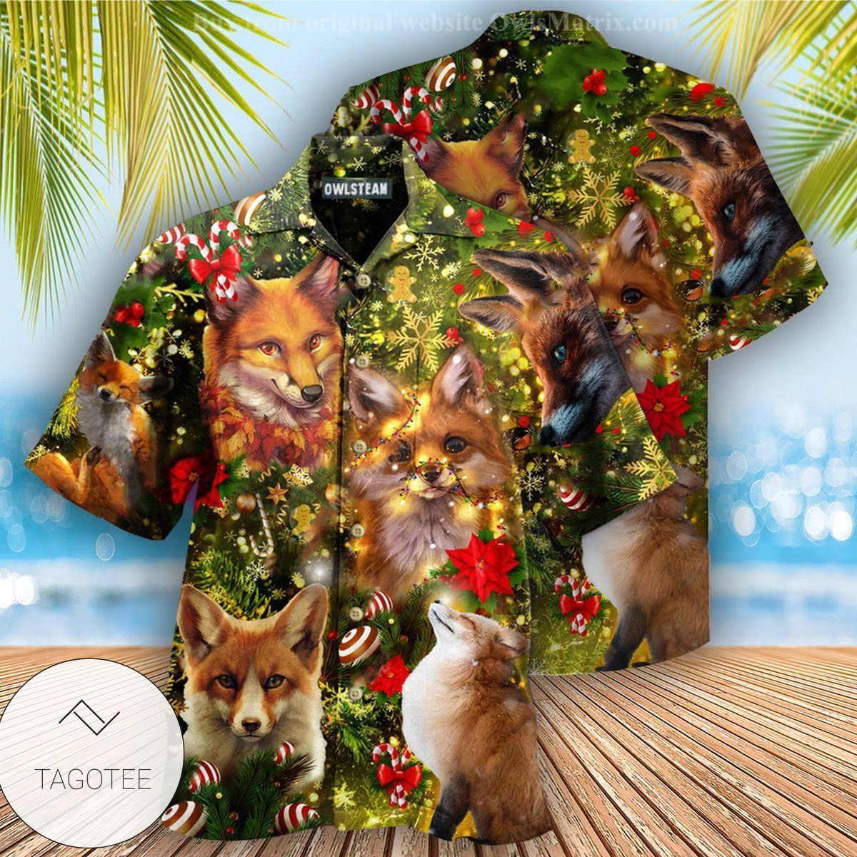 Merry Christmas Foxmas Edition Hawaiian Shirt Merry Christmas Foxmas Edition Hawaiian Shirt