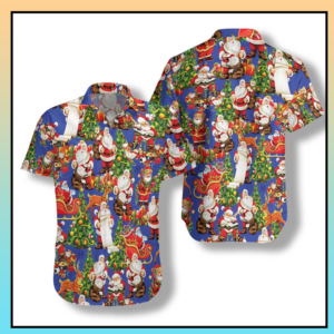 Merry Christmas Santa Claus Hawaiian Shirt