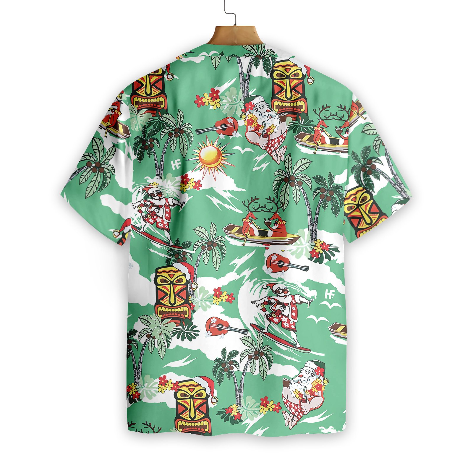Merry Christmas Santa Claus Surfing Hawaiian Shirt Merry Christmas Santa Claus Surfing Hawaiian Shirt