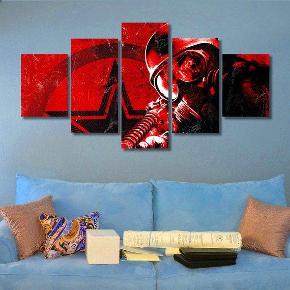 Metro 2033 - Gaming 5 Panel Canvas Art Wall Decor Metro 2033 - Gaming 5 Panel Canvas Art Wall Decor