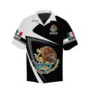 Mexico Black White Mexican Flag Custom Personalized Hawaiian Shirt