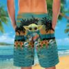 Miami Dolphins And Baby Yoda Hawaiian Shirt Short