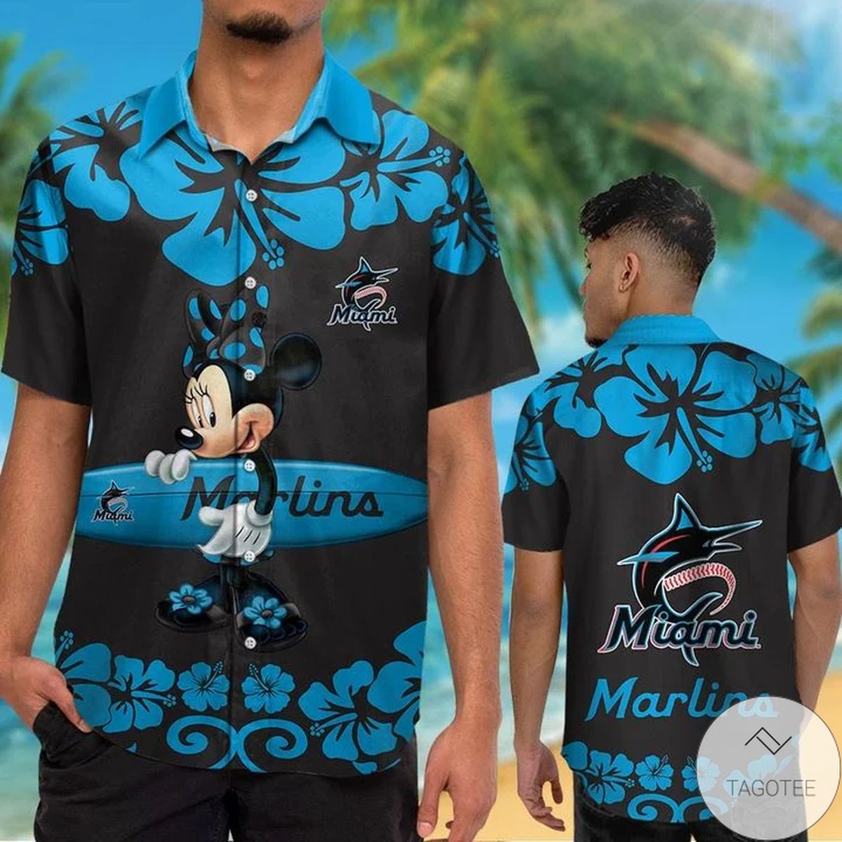 Miami Marlins Minnie Mouse Hawaiian Shirt Miami Marlins Minnie Mouse Hawaiian Shirt