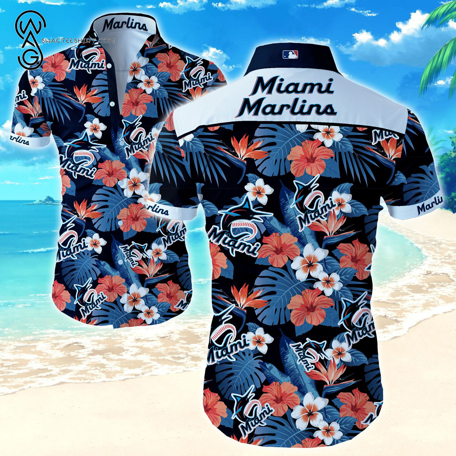 Miami Marlins Sport Team Hawaiian Shirt Miami Marlins Sport Team Hawaiian Shirt