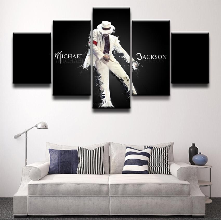 Michael Jackson - Famous Person 5 Panel Canvas Art Wall Decor Michael Jackson - Famous Person 5 Panel Canvas Art Wall Decor