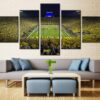 Michigan Wolverines Big House - Sport 5 Panel Canvas Art Wall Decor