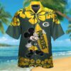 Mickey Mouse And Surfboard Green Bay Packers Hawaiian Shirt