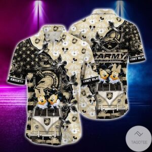Mickey Mouse Army Black Knights Ncaa Hawaiian Shirt