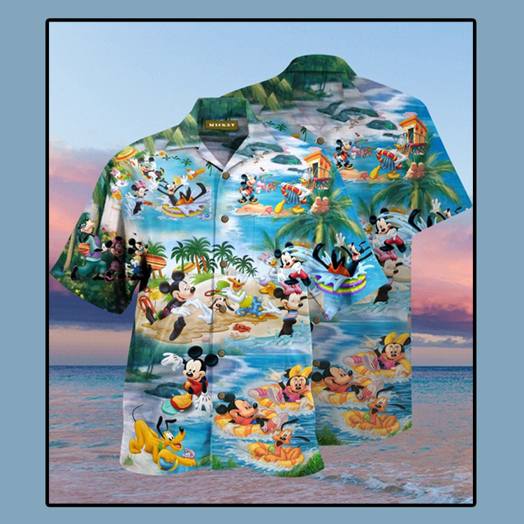 Mickey Mouse Beach Picnic Hawaiian Shirt Mickey Mouse Beach Picnic Hawaiian Shirt