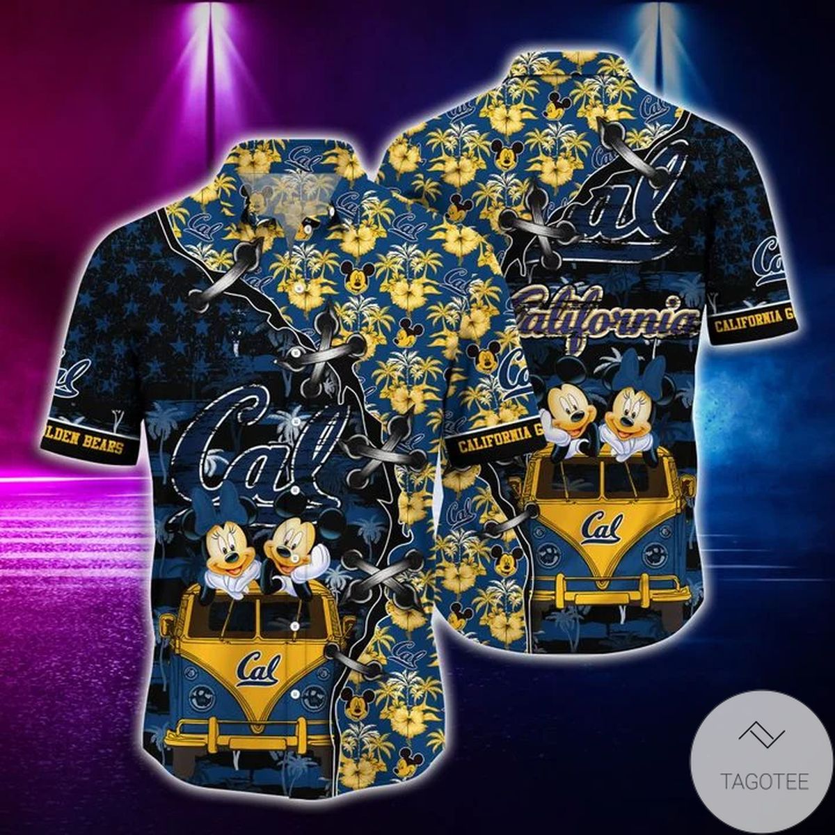 Mickey Mouse California Golden Bears Ncaa Hawaiian Shirt Mickey Mouse California Golden Bears Ncaa Hawaiian Shirt