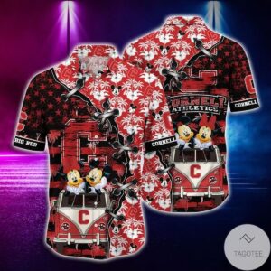 Mickey Mouse Cornell Big Red Ncaa Hawaiian Shirt