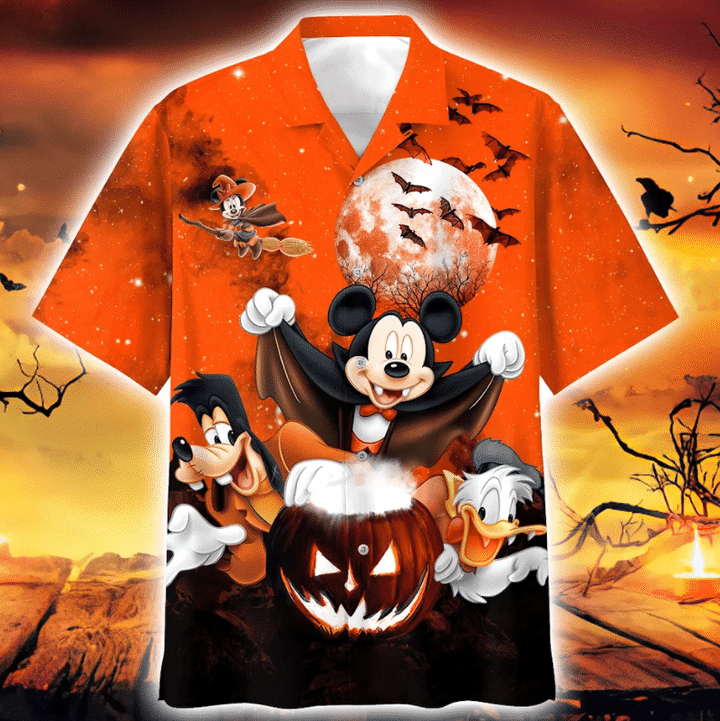 Mickey Mouse Halloween Hawaiian Shirt Mickey Mouse Halloween Hawaiian Shirt
