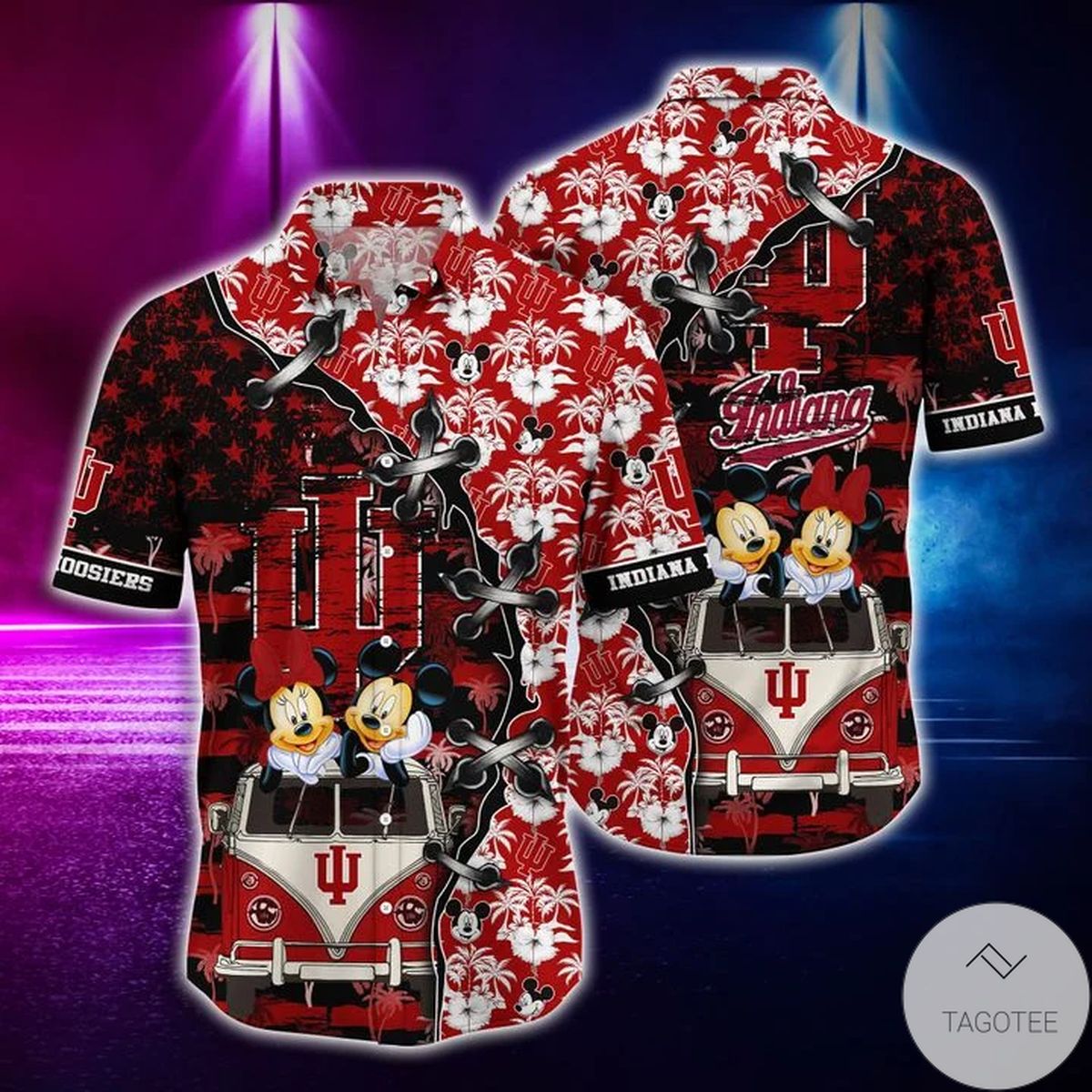 Mickey Mouse Indiana Hoosiers Ncaa Hawaiian Shirt Mickey Mouse Indiana Hoosiers Ncaa Hawaiian Shirt