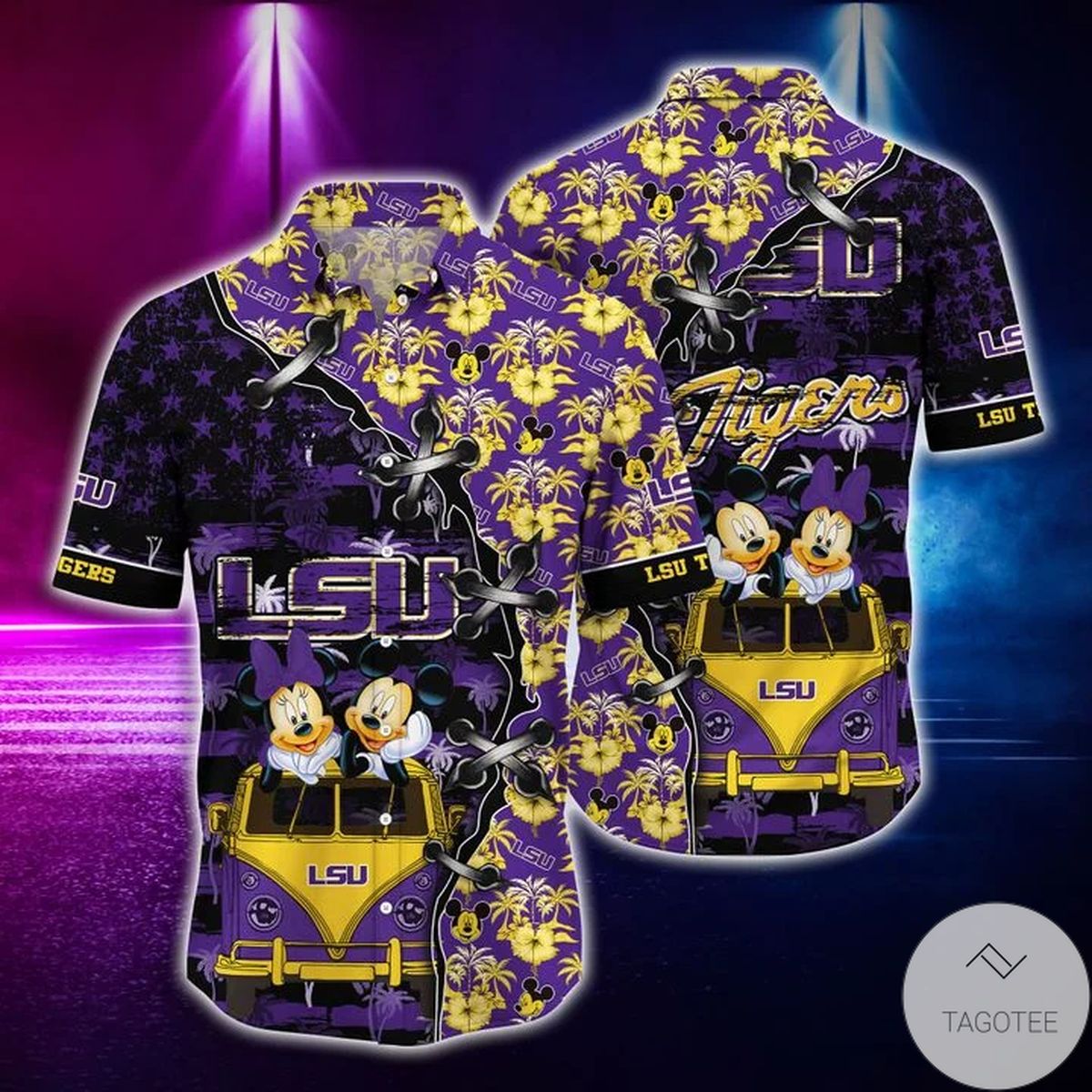 Mickey Mouse Lsu Tigers Ncaa Hawaiian Shirt Mickey Mouse Lsu Tigers Ncaa Hawaiian Shirt