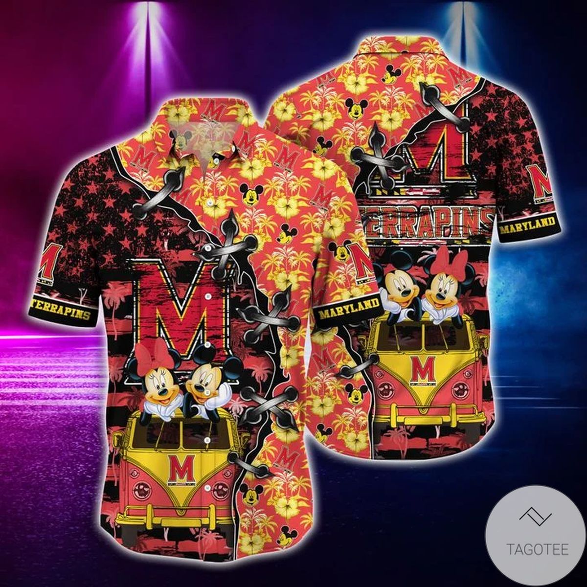 Mickey Mouse Maryland Terrapins Ncaa Hawaiian Shirt Mickey Mouse Maryland Terrapins Ncaa Hawaiian Shirt