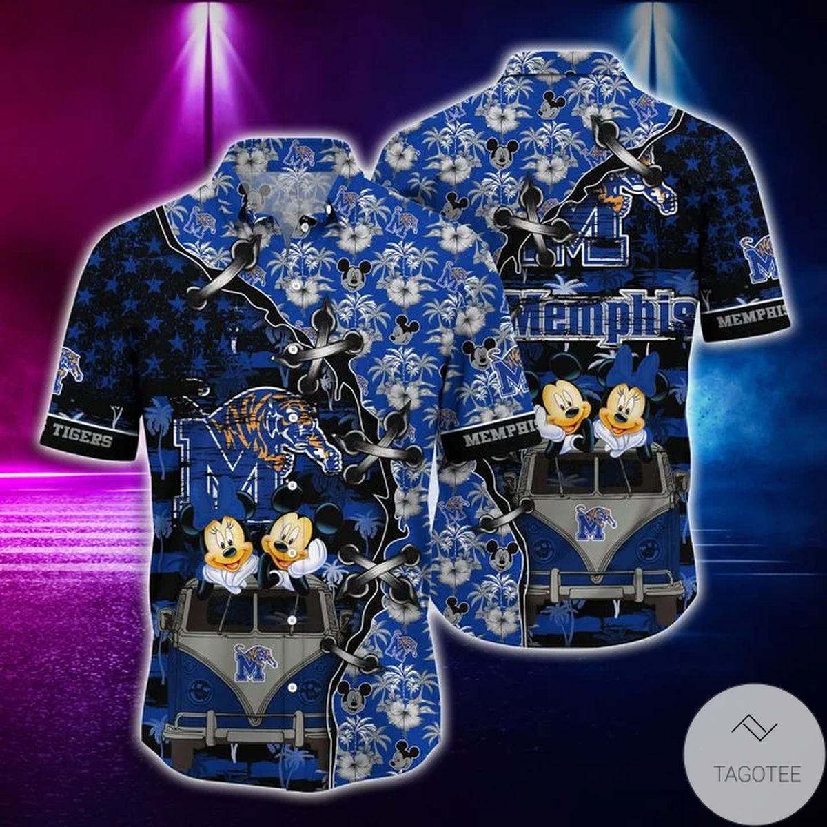 Mickey Mouse Memphis Tigers Ncaa Hawaiian Shirt Mickey Mouse Memphis Tigers Ncaa Hawaiian Shirt