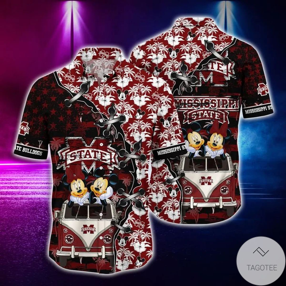Mickey Mouse Mississippi State Bulldogs Ncaa Hawaiian Shirt Mickey Mouse Mississippi State Bulldogs Ncaa Hawaiian Shirt