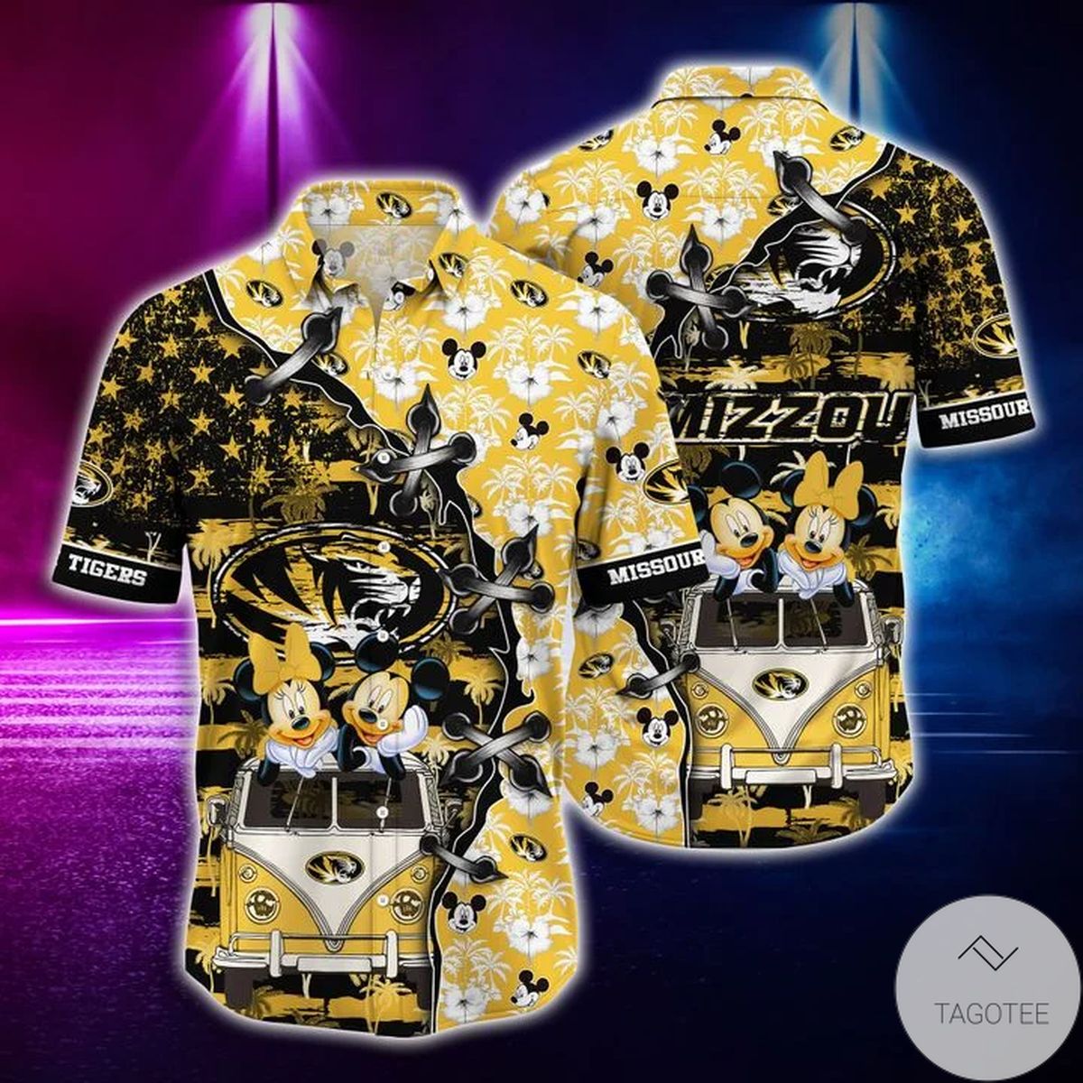 Mickey Mouse Missouri Tigers Ncaa Hawaiian Shirt Mickey Mouse Missouri Tigers Ncaa Hawaiian Shirt