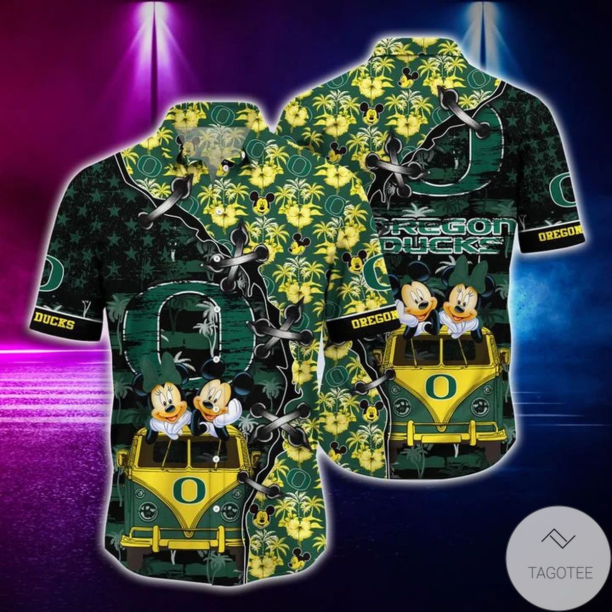 Mickey Mouse Oregon Ducks Ncaa Hawaiian Shirt Mickey Mouse Oregon Ducks Ncaa Hawaiian Shirt