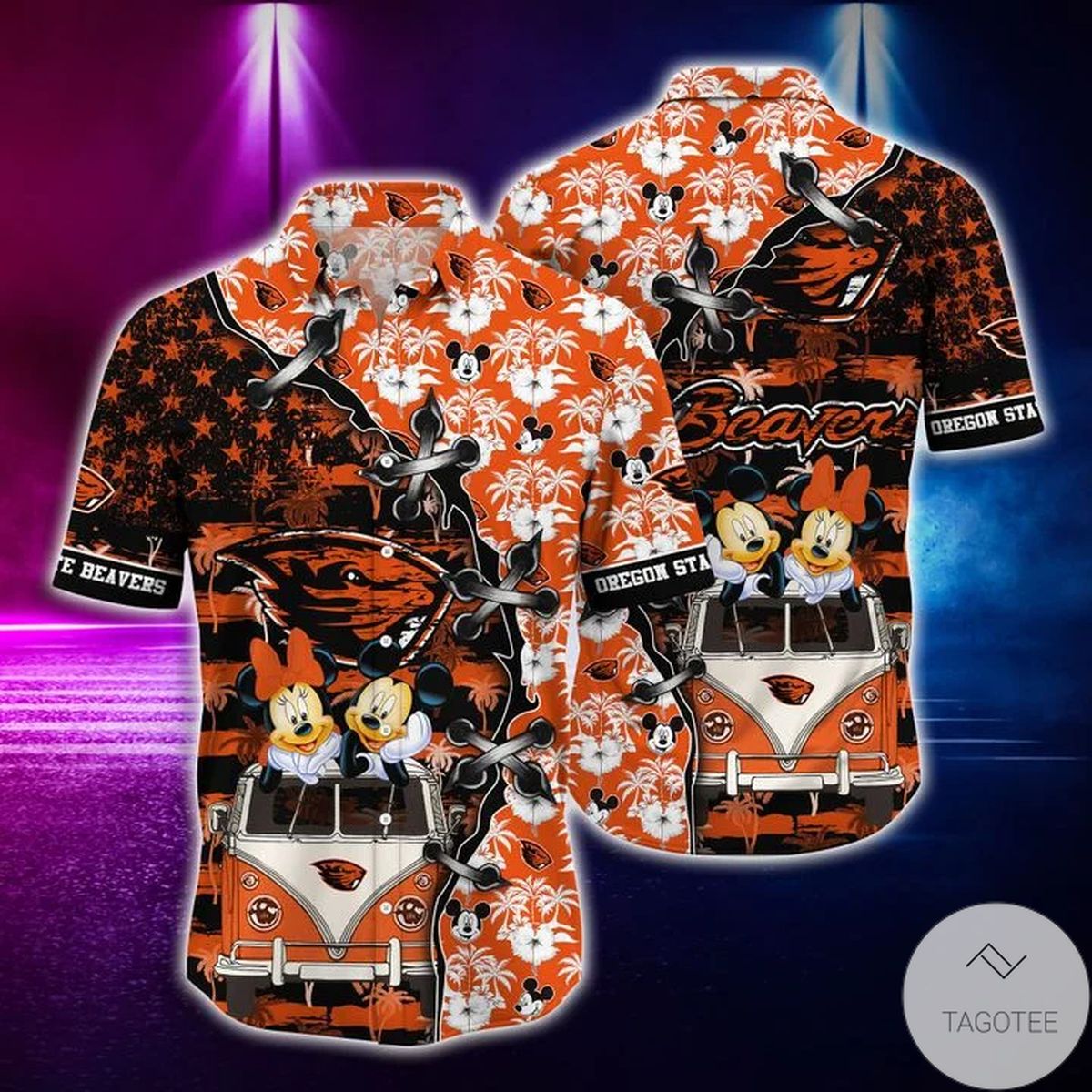 Mickey Mouse Oregon State Beavers Ncaa Hawaiian Shirt Mickey Mouse Oregon State Beavers Ncaa Hawaiian Shirt