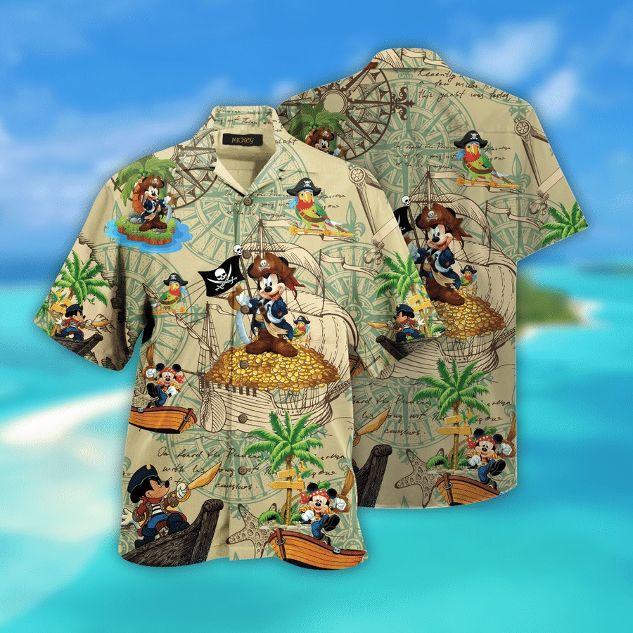 Mickey Mouse Pirates Hawaiian Shirt Mickey Mouse Pirates Hawaiian Shirt