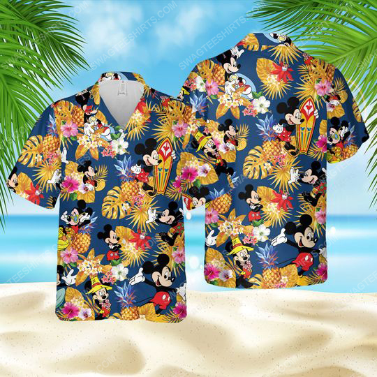 Mickey Mouse Surfing Summer Vacation Hawaiian Shirt Mickey Mouse Surfing Summer Vacation Hawaiian Shirt