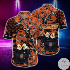 Mickey Mouse Syracuse Orange Ncaa Hawaiian Shirt