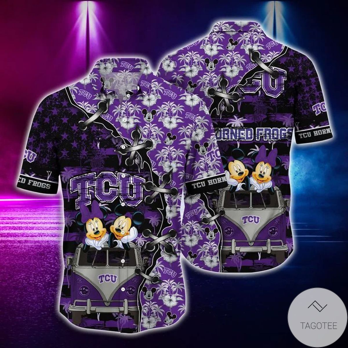 Mickey Mouse Tcu Horned Frogs Ncaa Hawaiian Shirt Mickey Mouse Tcu Horned Frogs Ncaa Hawaiian Shirt
