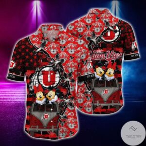 Mickey Mouse Utah Utes Ncaa Hawaiian Shirt