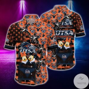 Mickey Mouse Utsa Roadrunners Ncaa Hawaiian Shirt