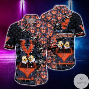Mickey Mouse Virginia Cavaliers Ncaa Hawaiian Shirt