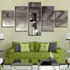 Microphone Pictures Rock - Music 5 Panel Canvas Art Wall Decor