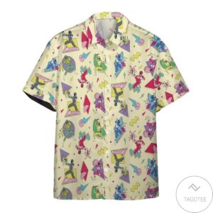 Mighty Morphin Power Rangers Hawaiian Shirt