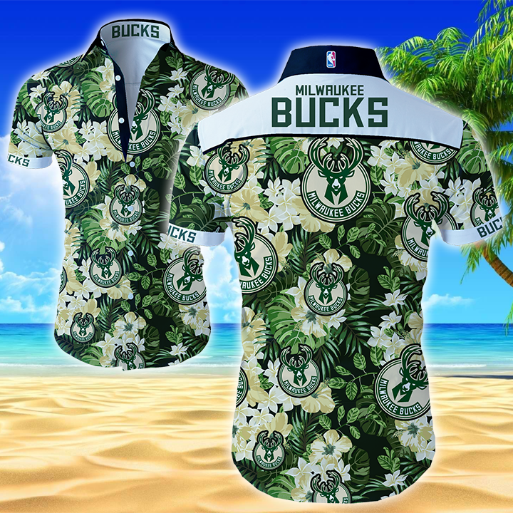 Milwaukee Bucks Hawaiian Shirt Summer Button Up Milwaukee Bucks Hawaiian Shirt Summer Button Up