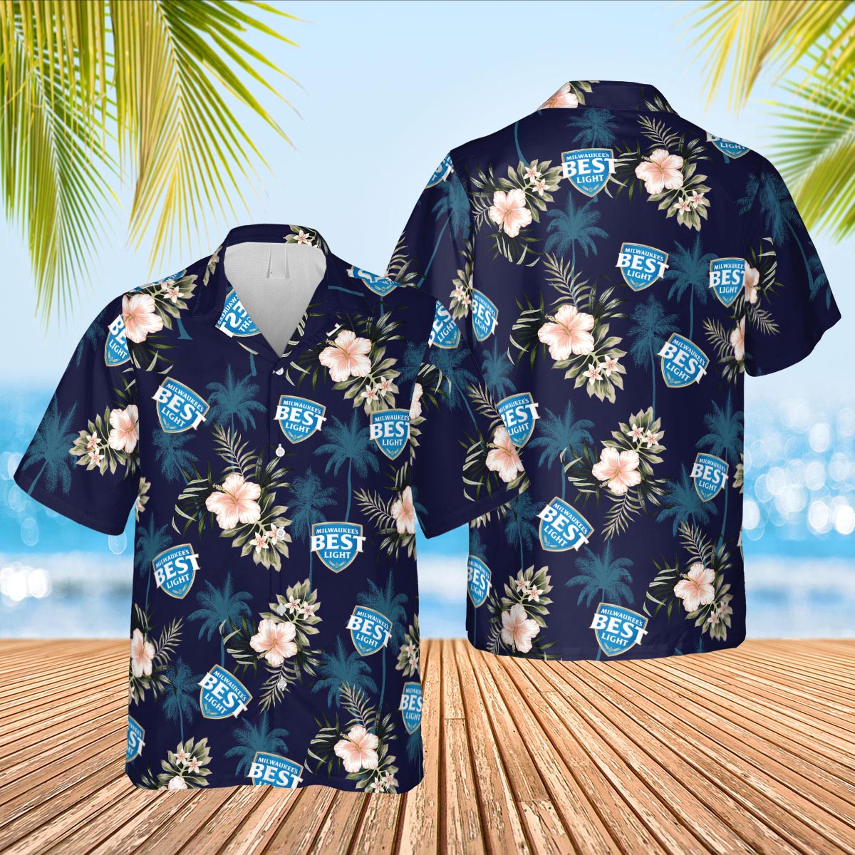 Milwaukee’S Best Light Beer Hawaiian Shirt Milwaukee’S Best Light Beer Hawaiian Shirt