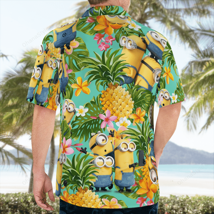 Minion Tropical Hawaiian Shirt Minion Tropical Hawaiian Shirt