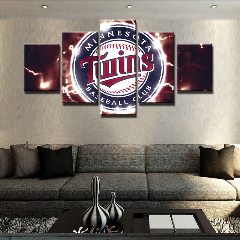 Minnesota Twins Baseball 1 - Sport 5 Panel Canvas Art Wall Decor Minnesota Twins Baseball 1 - Sport 5 Panel Canvas Art Wall Decor