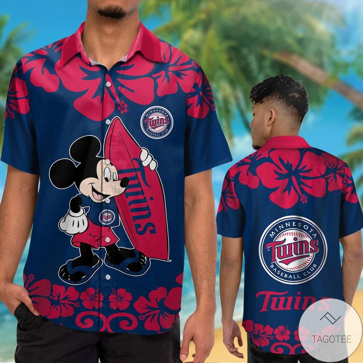 Minnesota Twins Mickey Mouse Hawaiian Shirt Minnesota Twins Mickey Mouse Hawaiian Shirt