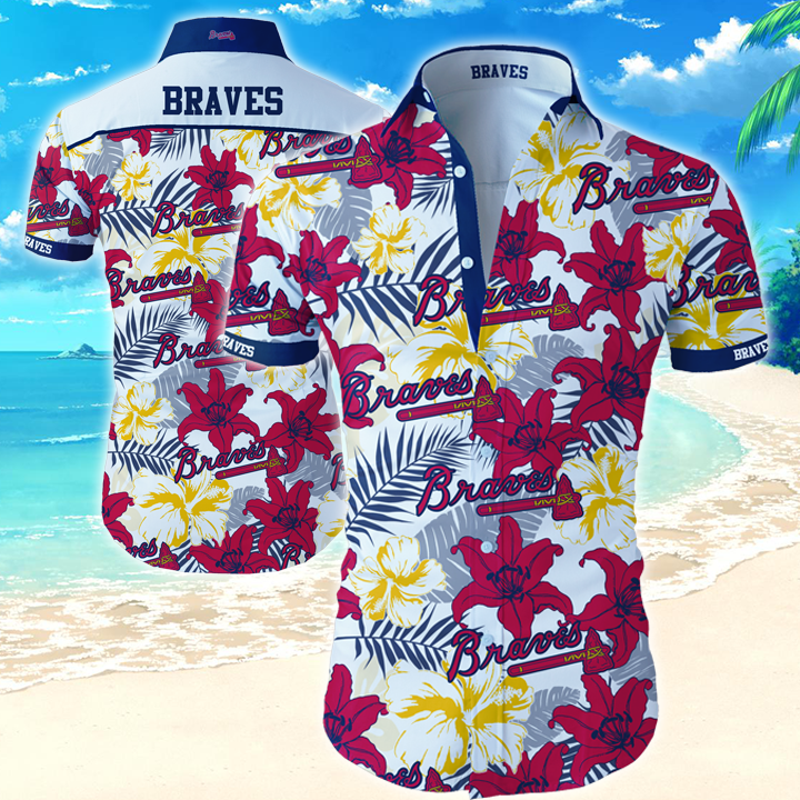 Mlb Atlanta Braves Hawaiian Shirt Summer Button Up Mlb Atlanta Braves Hawaiian Shirt Summer Button Up