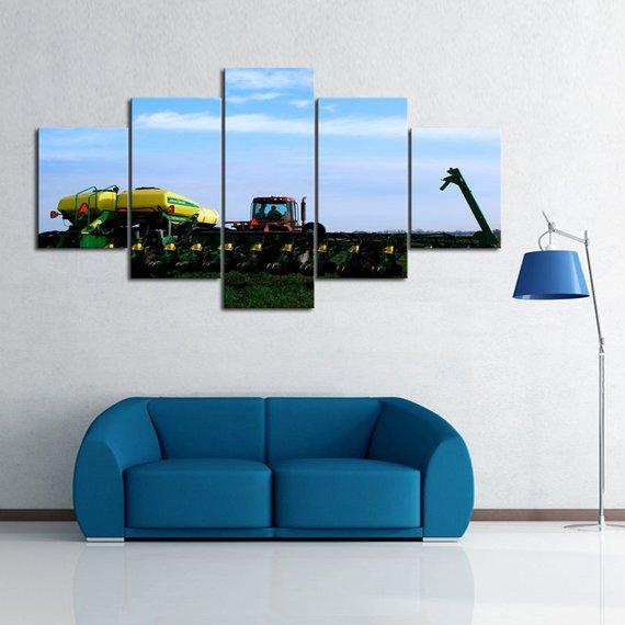Modern Farmer - Automative 5 Panel Canvas Art Wall Decor Modern Farmer - Automative 5 Panel Canvas Art Wall Decor