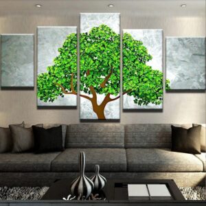 Money Grows On Trees - Nature 5 Panel Canvas Art Wall Decor