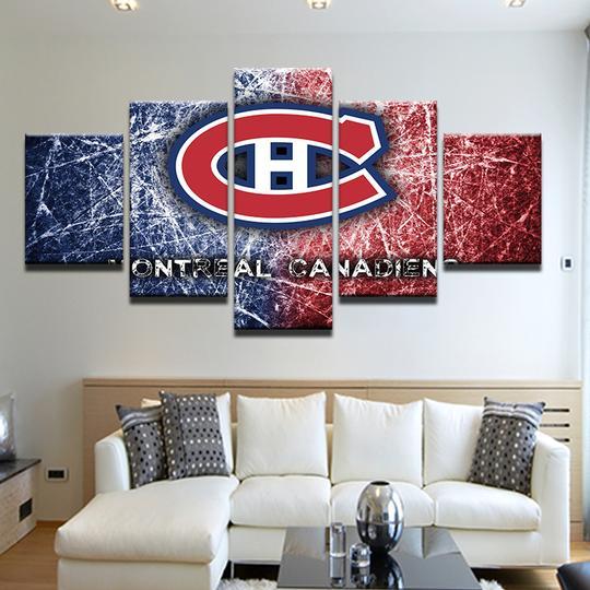 Montreal Canadiens 25- Sport 5 Panel Canvas Art Wall Decor Montreal Canadiens 25- Sport 5 Panel Canvas Art Wall Decor