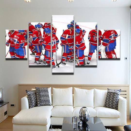 Montreal Canadiens - Sport 5 Panel Canvas Art Wall Decor Montreal Canadiens - Sport 5 Panel Canvas Art Wall Decor