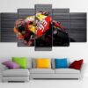 Motorcycle 1 - Sport 5 Panel Canvas Art Wall Decor